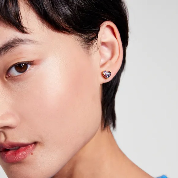 KATE SPADE • My Love Glitter Heart Earrings - Picture 2 of 3